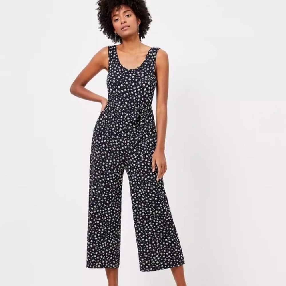 LOFT - XL - Ditsy Floral Jumpsuit
